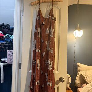 EUC Dressed in Lala Money Honey Plisse Slip Dress